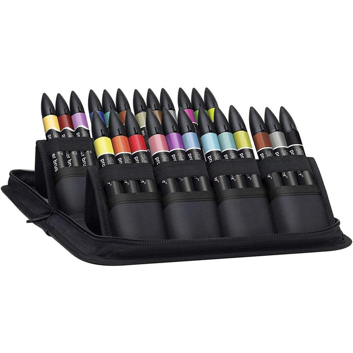 Winsor & Newton ProMarker Set, 24 Count, Student Designer Wallet