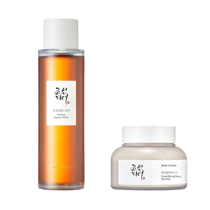 Beauty of Joseon Ginseng Essence Water Hydrating Face Toner for Dry, Dull Skin with Ground Rice and Honey Glow Mask Pore Sebum Care for Dry Sensitive Skin