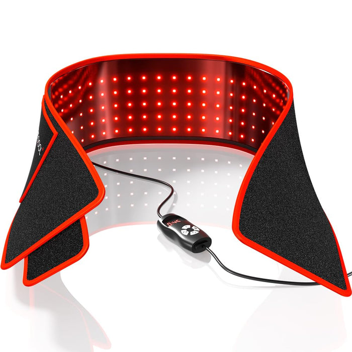 Bestqool Red Light Therapy Belt, Near Infrared Light Therapy & Red Light Therapy for Body, Pads Wearable Wrap for Knee Waist Elbow, Muscle Recovery, Infrared Therapy for Pain Relief