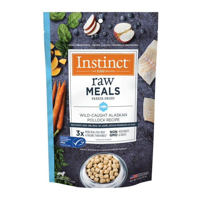 Raw Meals Freeze-Dried Pollock Dog Food, 9 oz. Bag