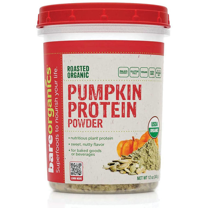 BareOrganics Pumpkin Protein Powder, 12oz