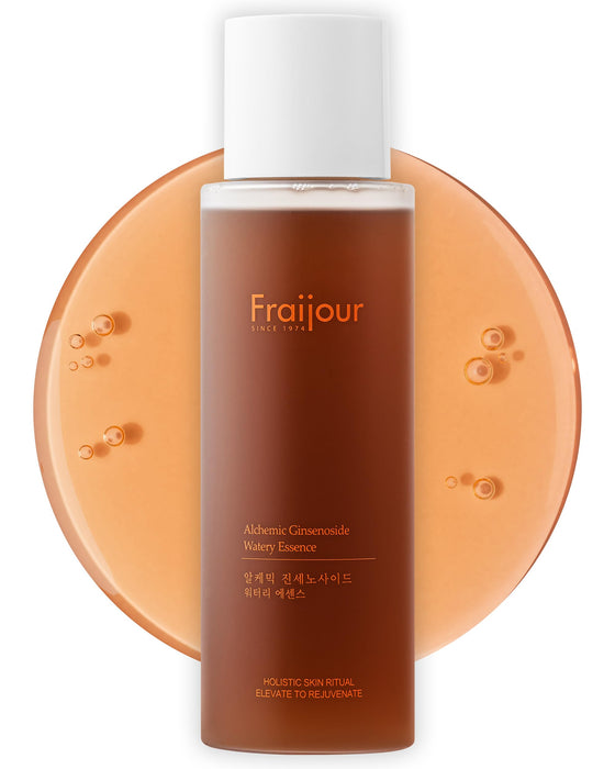 Fraijour Alchemic Ginsenoside Watery Essence – Revitalizing Essence with Ginseng & 11 Fermented Extracts, Balances Skin, Boosts Elasticity & Glow, Anti-Aging, 8.45 fl. oz.