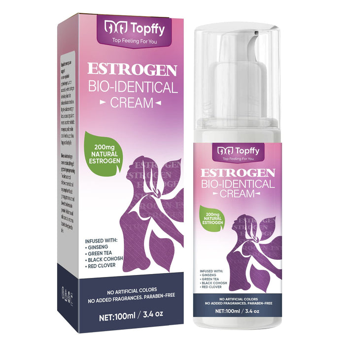 Estrogen Cream 100ML(3.4OZ), Natural Hormone Cream for Menopause Relief | Hot Flashes & Night Sweats Support | Perimenopause & Menstrual Cycle Balance | Phytoestrogen Formula for Women